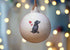 Labrador Black Ceramic Round Bauble